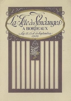 La fête des vendanges à Bordeaux en 1909
