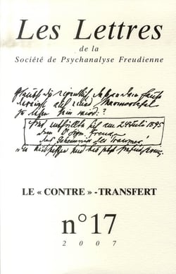 Les lettres de la Société de Psychanalyse Freudienne n.17 : le contre-transfert