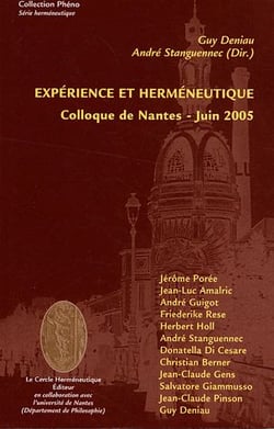 Expérience et herméneutique - colloque de nantes, juin 2005