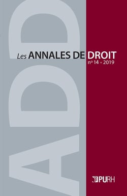 LES ANNALES DE DROIT : Les Annales de droit, n° 14/2020