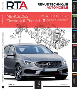 Revue technique automobile n.811 : Mercedes classe A III phase 1 (06/2012a06/2015) 1.5cdi