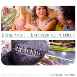 Esprit de détente : entre amis : extérieur ou intérieur