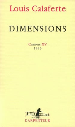 Dimensions - carnets XV, 1993