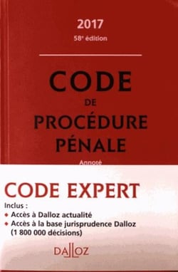 CODE DALLOZ EXPERT : CODES PENAL ET PROCEDURE PENALE 2017
