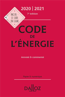 CODE DE L'ENERGIE 2020 (ANNOTE) ET COMMENTE