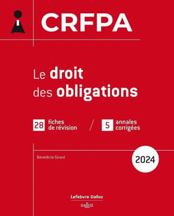 CRFPA 2024 - Le droit des obligations