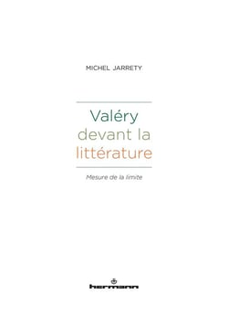 Valéry devant la littérature