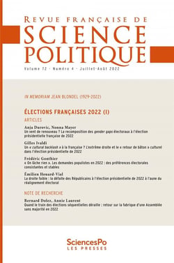 Revue française de science politique n.72