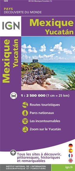 85134 Mexique - Yucatan 1/2.500.000