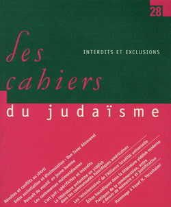 LES CAHIERS DU JUDAISME Tome 28 : interdits et exclusions