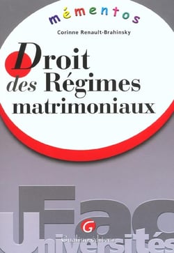 Memento les regimes matrimoniaux