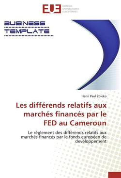 Les differends relatifs aux marches finances par le fed au cameroun