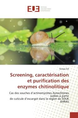 Screening, caractérisation et purification des enzymes chitinolitique : Cas des souches d'actinomycètes Autochtones isolées à partirde cuticule d'escargot dans la région