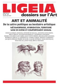 Revue Ligeia n.145/148 : art et animalité
