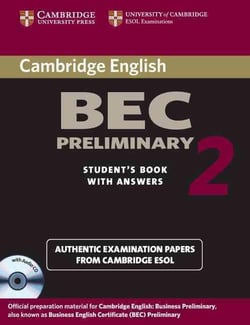 Cambridge bec preliminary 2 self-study pack