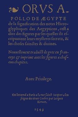 De la signification des notes hieroglyphiques des egyptiens
