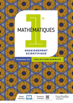 Mathématiques, enseignement scientifique - 1re - livre élève