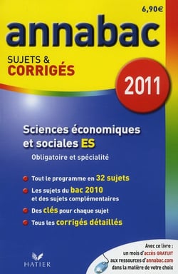 Annabac sujets & corrigés Tome 9 : siences économiques - terminale ES