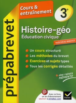 Prépabrevet cours & entraînement - histoire-géographie-éducation civique - 3ème
