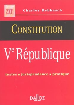 La constitution de la v republique - textes jurisprudence pratique