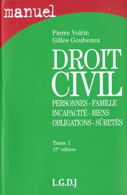 Manuel de droit civil 1