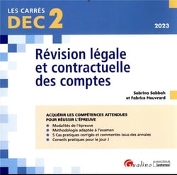 DEC 2 : révision légale et contractuelle des comptes - 19 fiches de conseils et d'outils pratiques (7e édition)