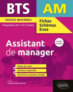 BTS fiches, schémas et exos : AM - assistant de manager - 1re/2e années (édition 2017)
