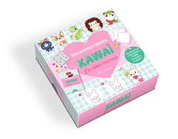 Coffret - Mes premiers dessins kawaï - Les bébés animaux : Avec 1 livre, 2 planches de stickers, 5 feuilles et 1 crayon-gomme