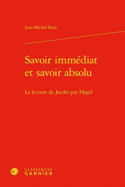 Savoir immédiat et savoir absolu