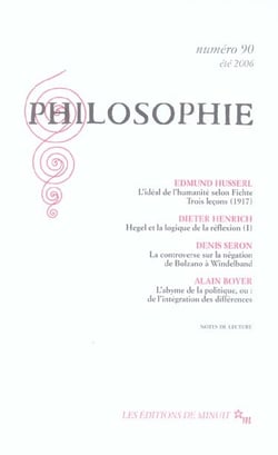 Revue Philosophie n.90