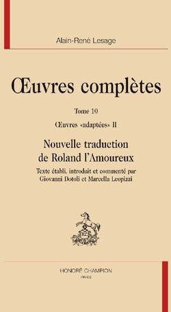 Oeuvres complètes t.10 - oeuvres «adaptées» t.2, nouvelles traduction de Roland l'Amoureux