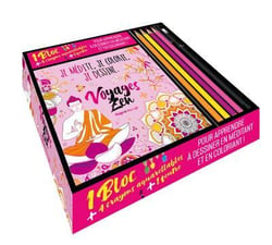 Coffret je medite, je colorie, je dessine - voyages zen