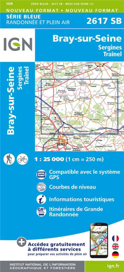 2617Sb Bray-Sur-Seine.Sergines.Traînel