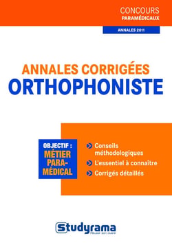 Orthophoniste - annales corrigées