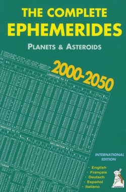 The complete ephemerides 2000-2050 - planets & asteroids (16e édition)