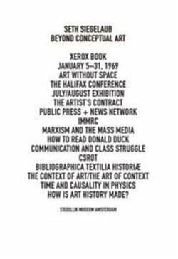 Seth siegelaub. beyond conceptual art /anglais