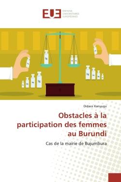 Obstacles à la participation des femmes au Burundi : Cas de la mairie de Bujumbura