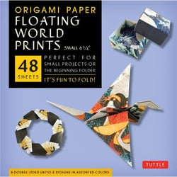 Origami paper floating world ukiyo-e small 6 3/4