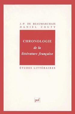 ETUDES LITTERAIRES Tome 31 : chronologie de la littérature française