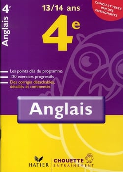 Chouette entraînement : anglais - 4ème  (édition 2007)