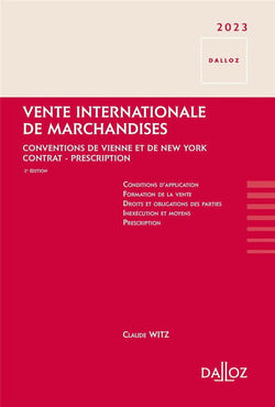 Vente internationale de marchandises (édition 2023/2024)