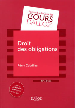 Droit des obligations (13e édition)