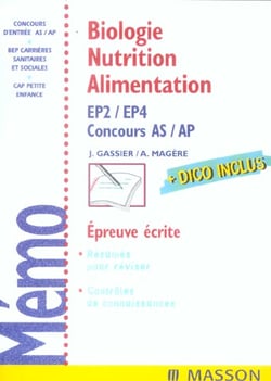 Biologie nutrition alimentation - ep2/ep4. concours as/ap