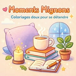 Moments Mignons : Coloriages doux pour se détendre