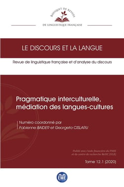 Pragmatique interculturelle, médiation des langues-cultures