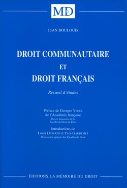 Droit communautaire et droit français