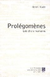 Prolégomènes - les choix humains