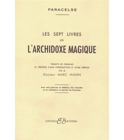 Les sept livres de l'archidoxe magique