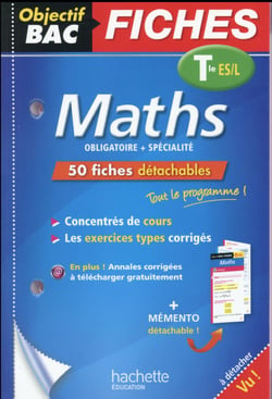 Maths - terminale es, l - fiches détachables