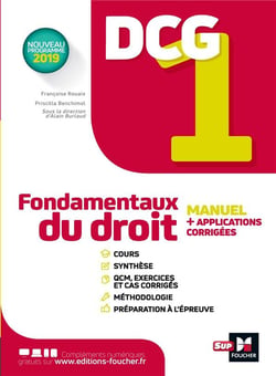 Dcg 1 - fondamentaux du droit - manuel et applications